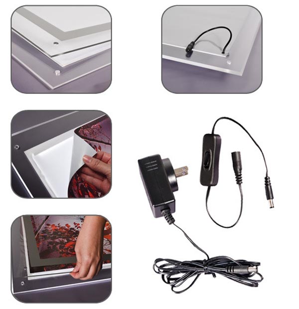 table lightbox display