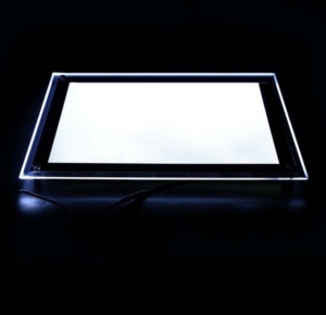 edge-lit poster frame