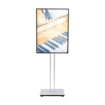 Floor sign holder with LED Illuminated